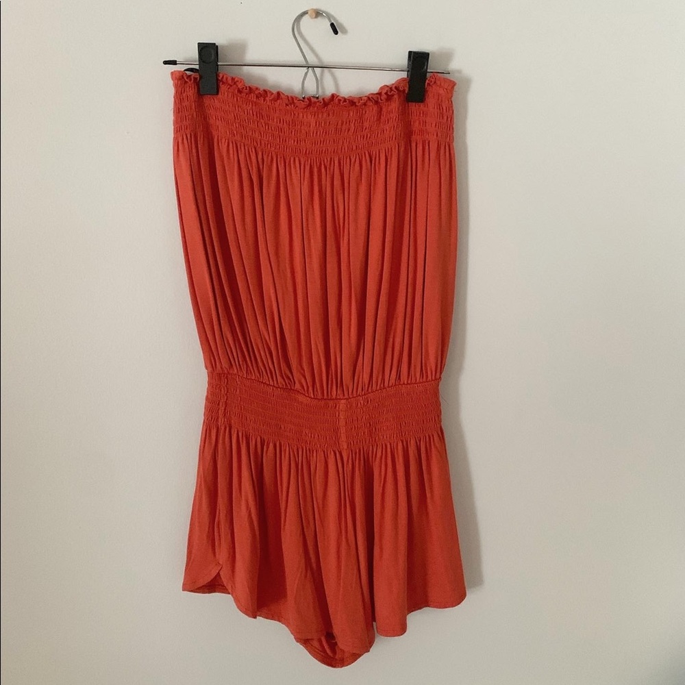 forever 21 orange romper